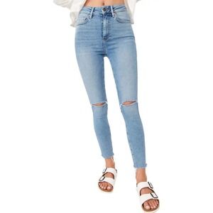 Free People We The Free Raw High-Rise Jegging in Sweet Blue Size 27